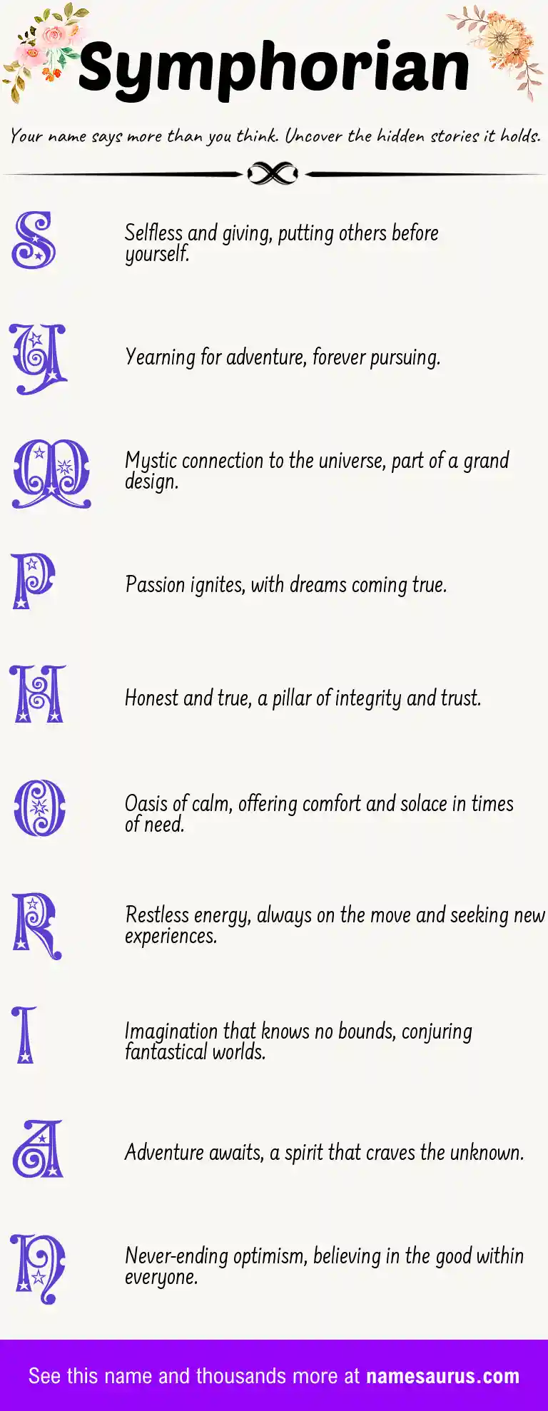 Acrostic poem about Symphorian.