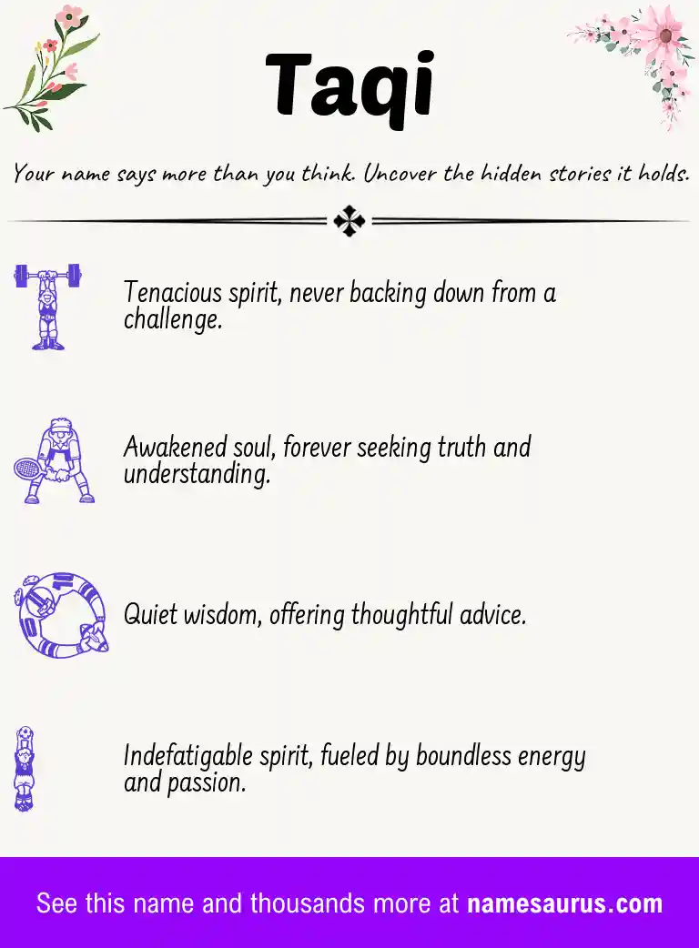 Acrostic poem about Taqi.