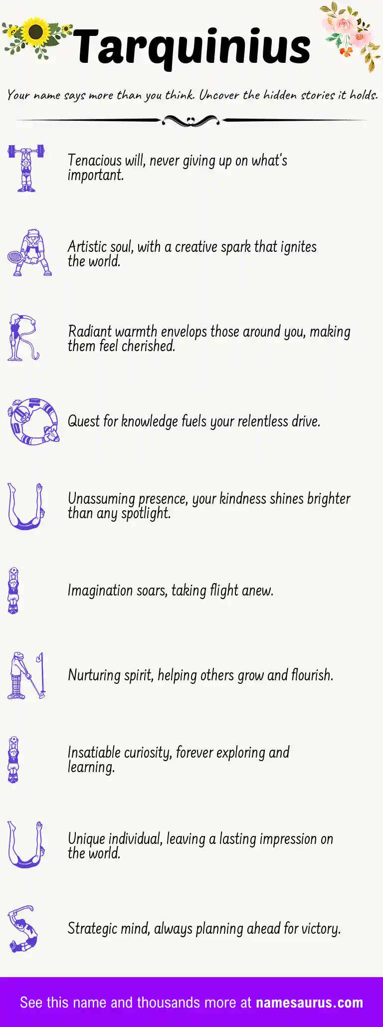Acrostic poem about Tarquinius.