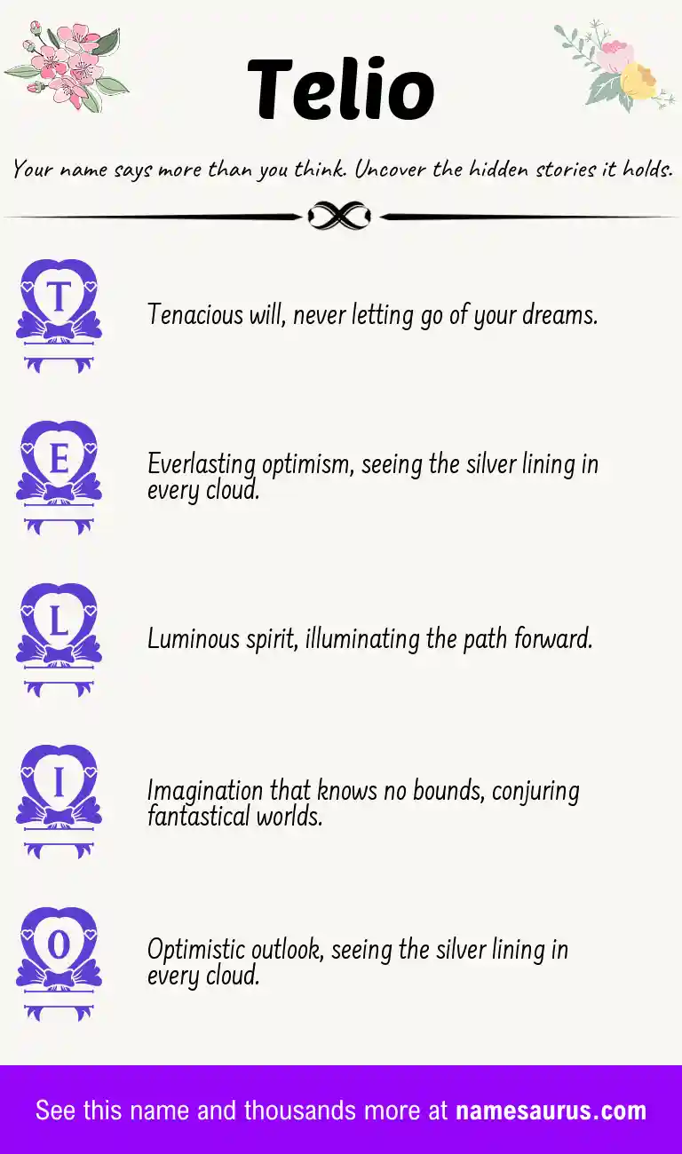 Acrostic poem about Telio.