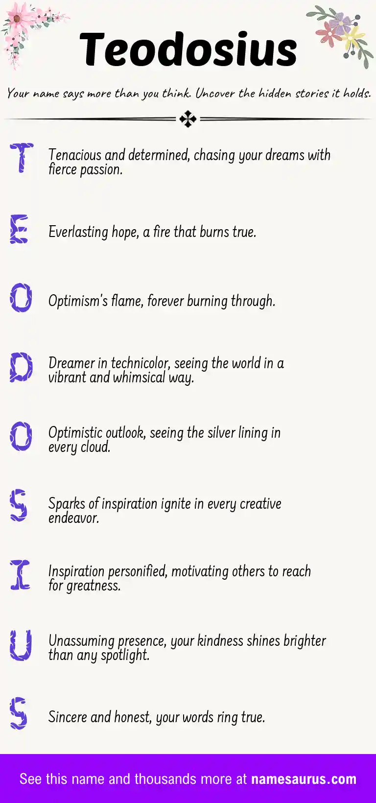 Acrostic poem about Teodosius.