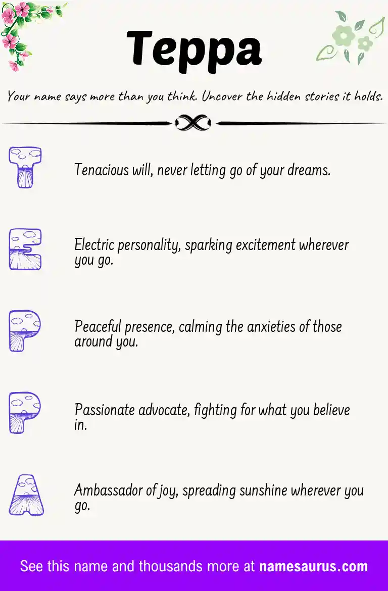 Acrostic poem about Teppa.
