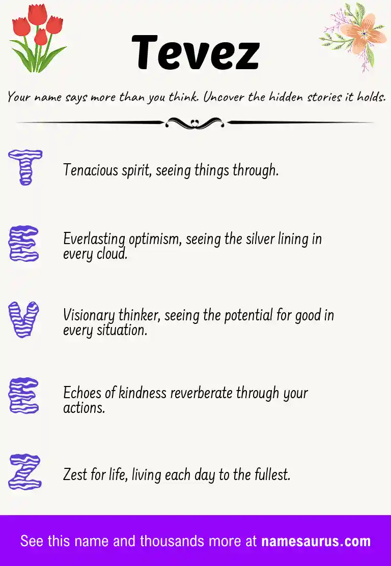Acrostic poem about Tevez.