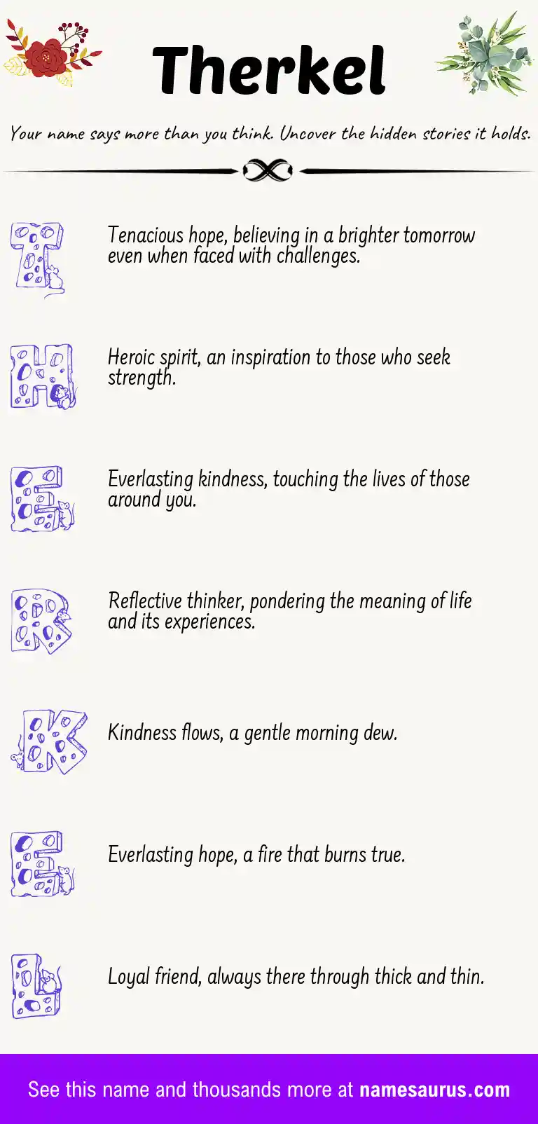 Acrostic poem about Therkel.