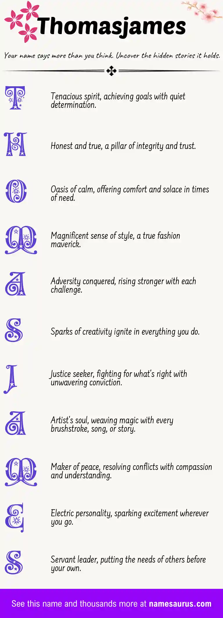 Acrostic poem about Thomasjames.