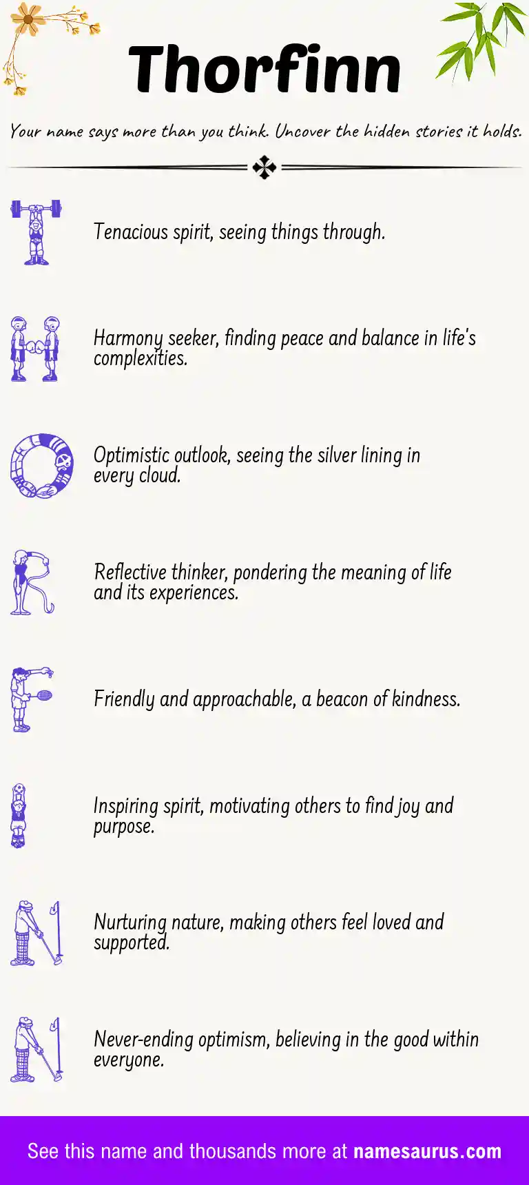 Acrostic poem about Thorfinn.