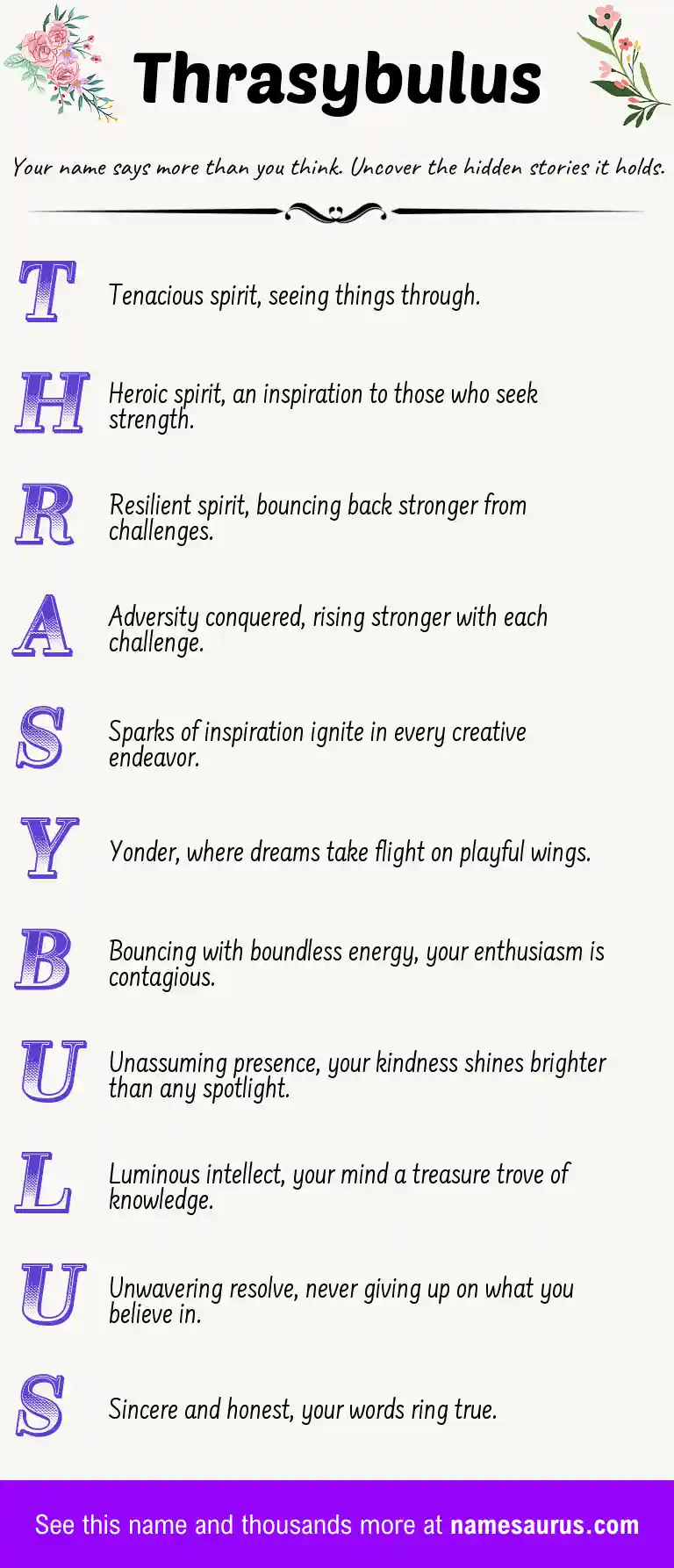 Acrostic poem about Thrasybulus.