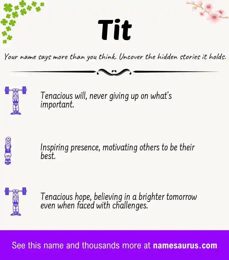 Acrostic poem about Tit.