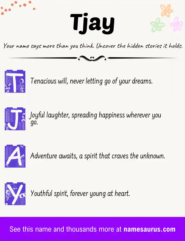 Acrostic poem about Tjay.