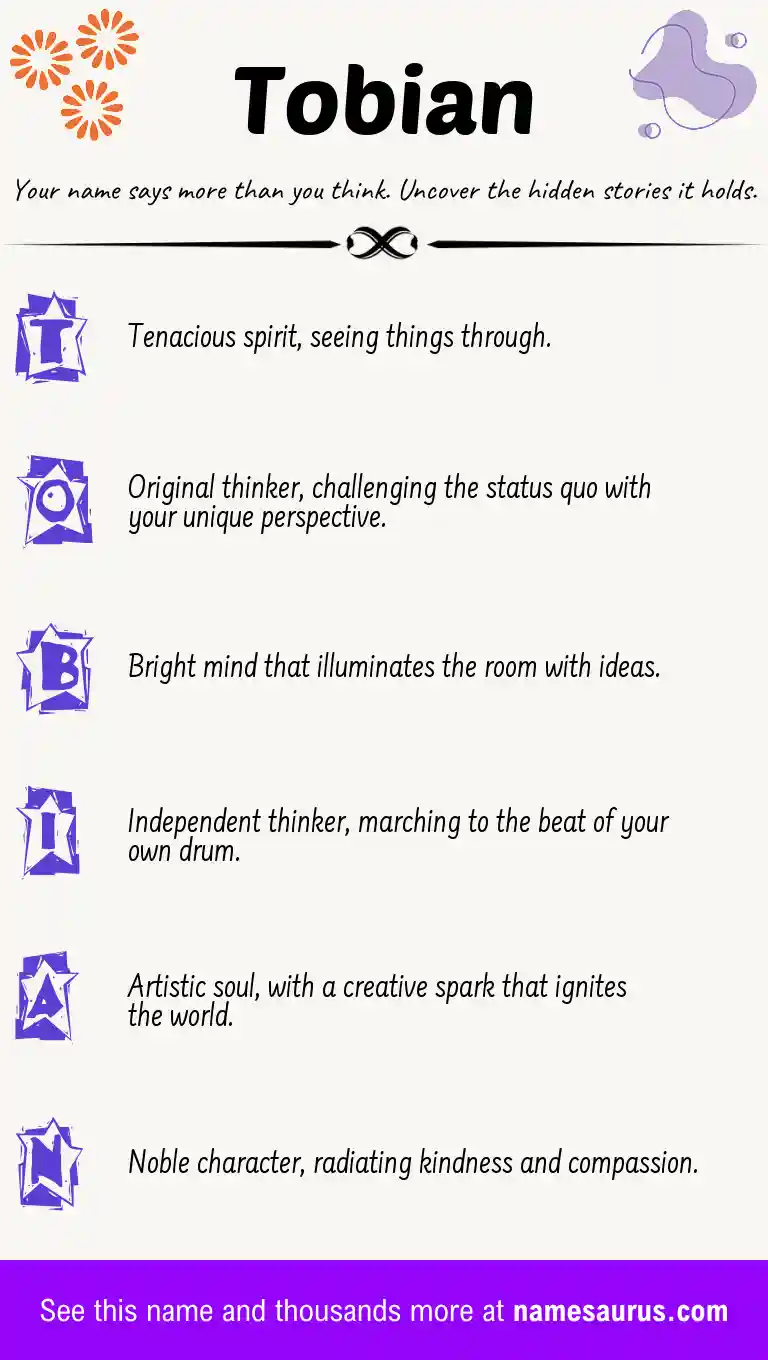 Acrostic poem about Tobian.