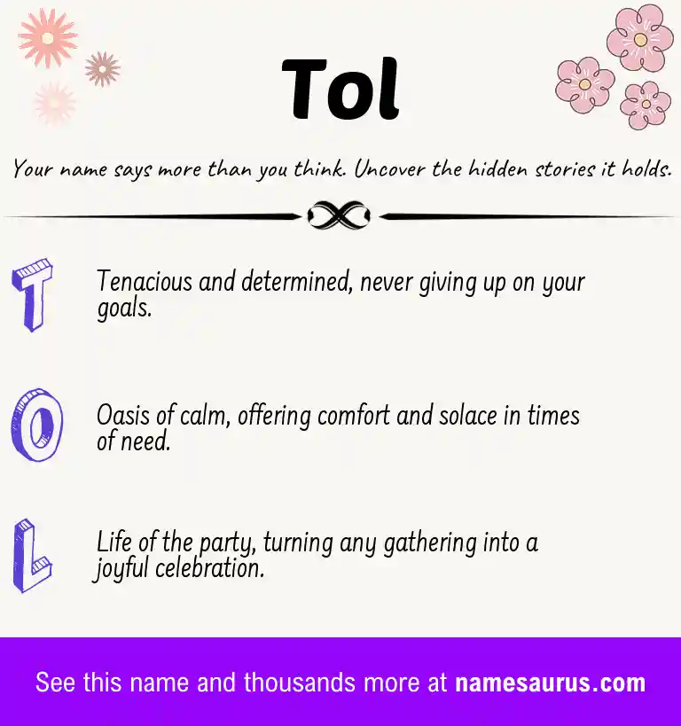 Acrostic poem about Tol.