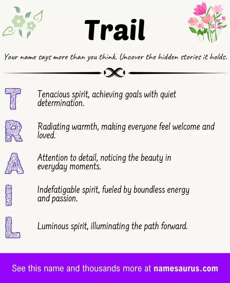Acrostic poem about Trail.