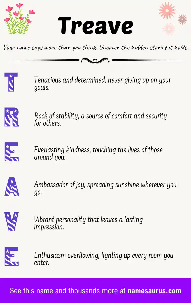 Acrostic poem about Treave.
