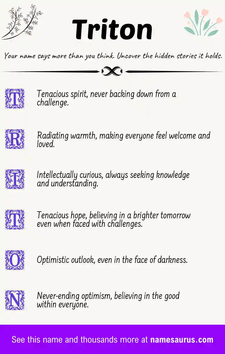 Acrostic poem about Triton.