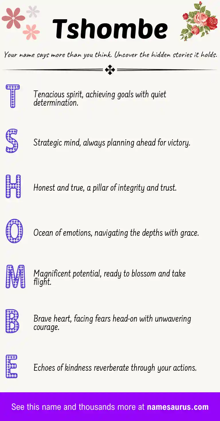 Acrostic poem about Tshombe.