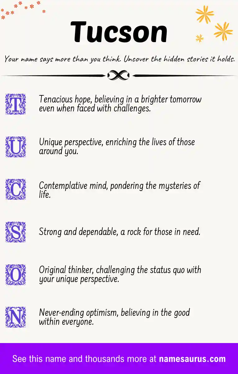 Acrostic poem about Tucson.