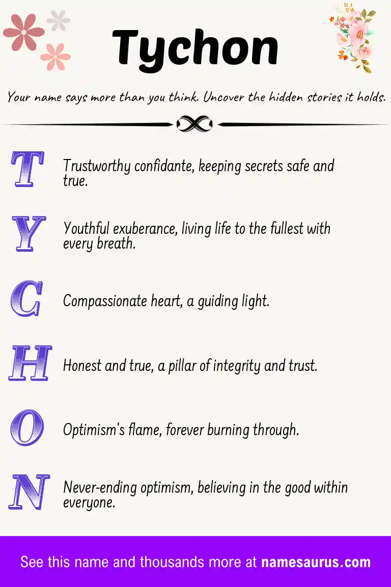 Acrostic poem about Tychon.