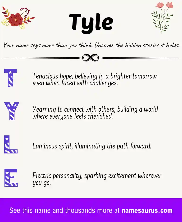 Acrostic poem about Tyle.