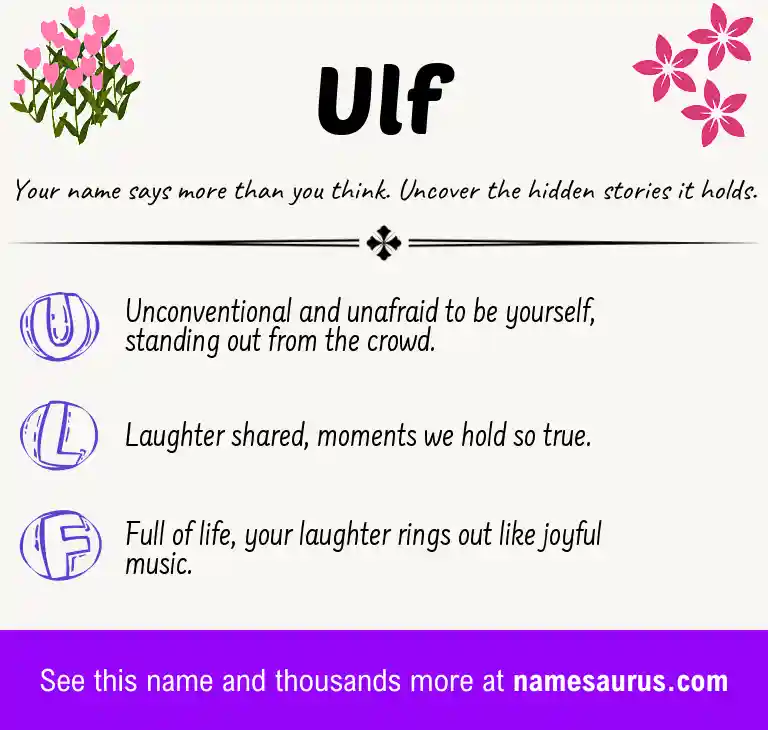 Acrostic poem about Ulf.