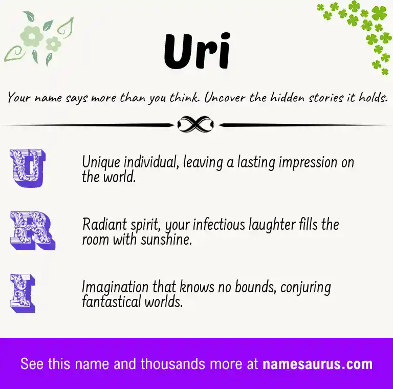 Acrostic poem about Uri.