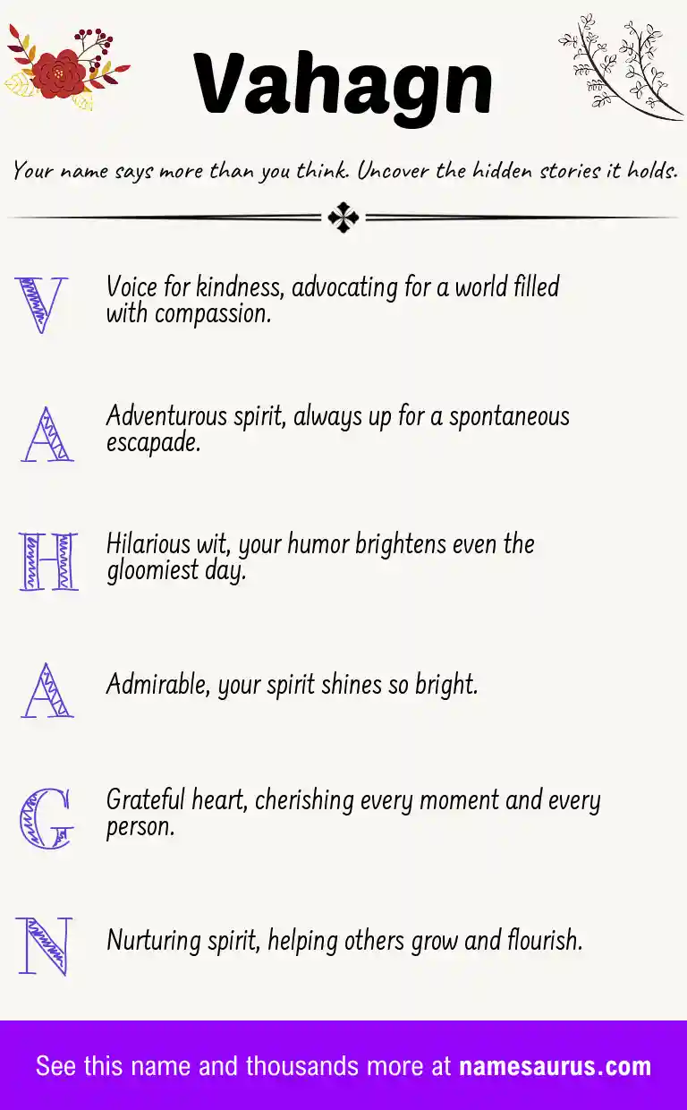 Acrostic poem about Vahagn.
