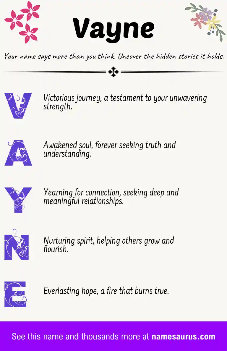 Acrostic poem about Vayne.