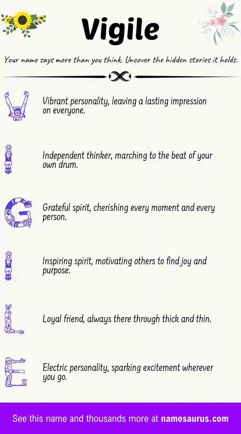Acrostic poem about Vigile.