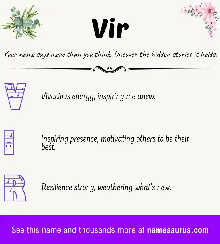 Acrostic poem about Vir.