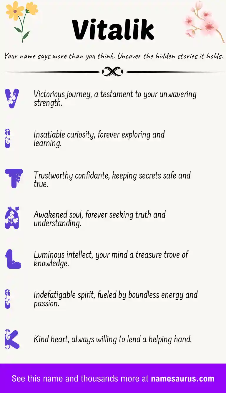 Acrostic poem about Vitalik.
