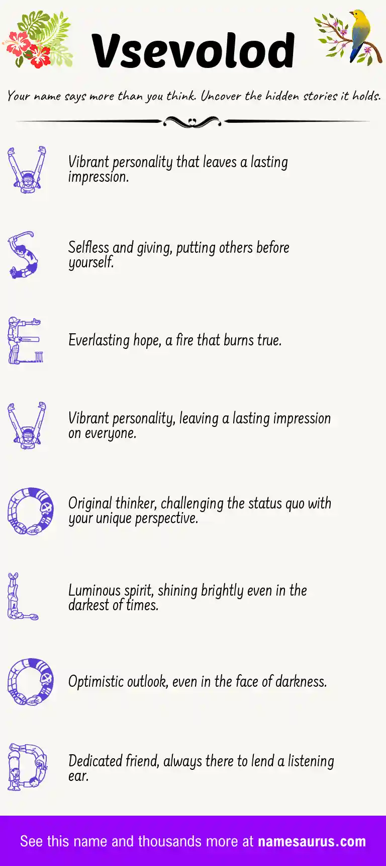 Acrostic poem about Vsevolod.