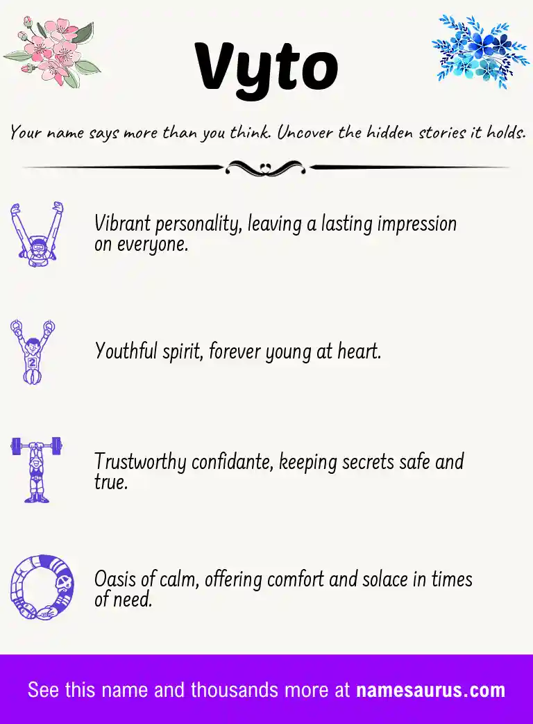 Acrostic poem about Vyto.