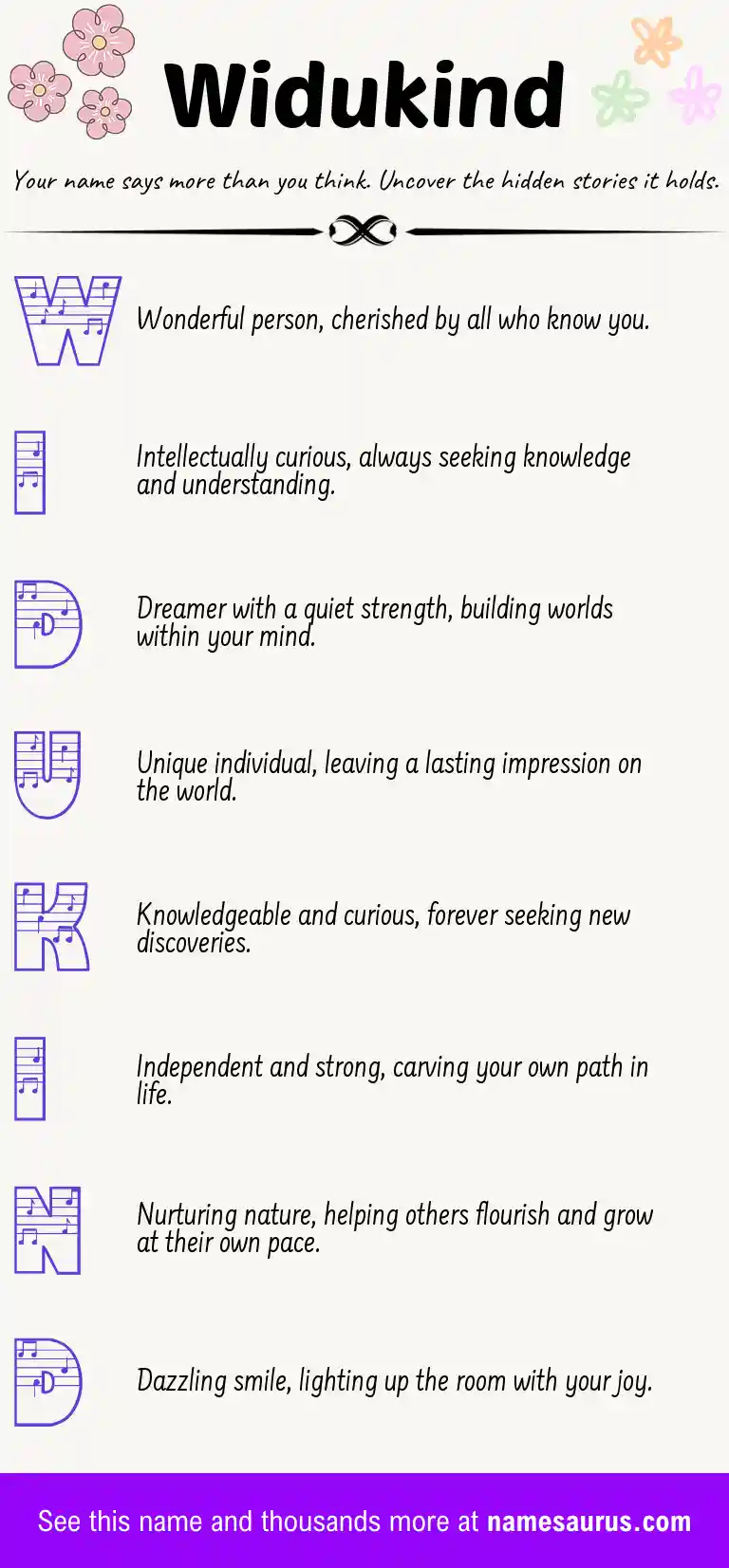 Acrostic poem about Widukind.