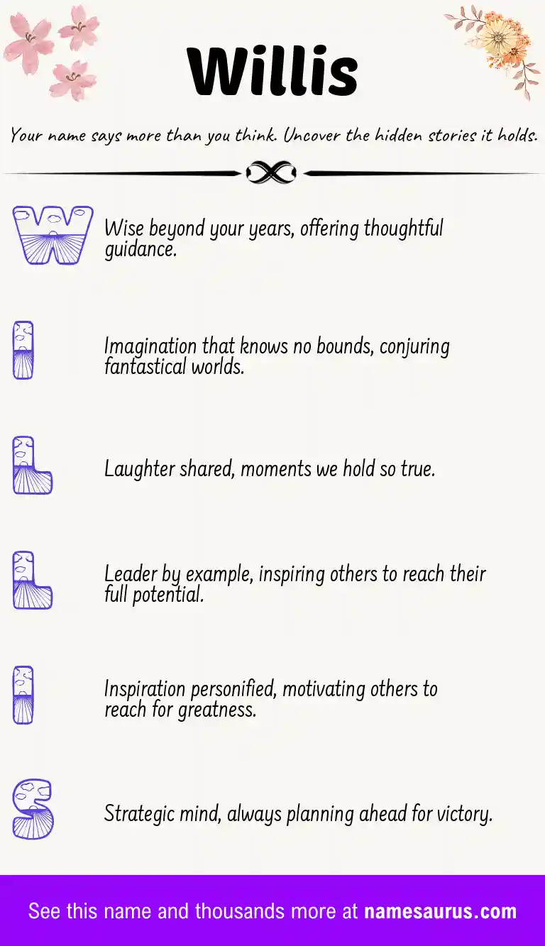 Acrostic poem about Willis.
