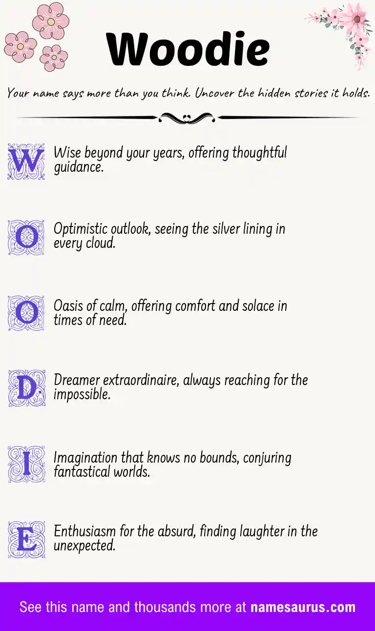 Acrostic poem about Woodie.