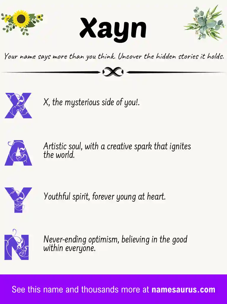 Acrostic poem about Xayn.