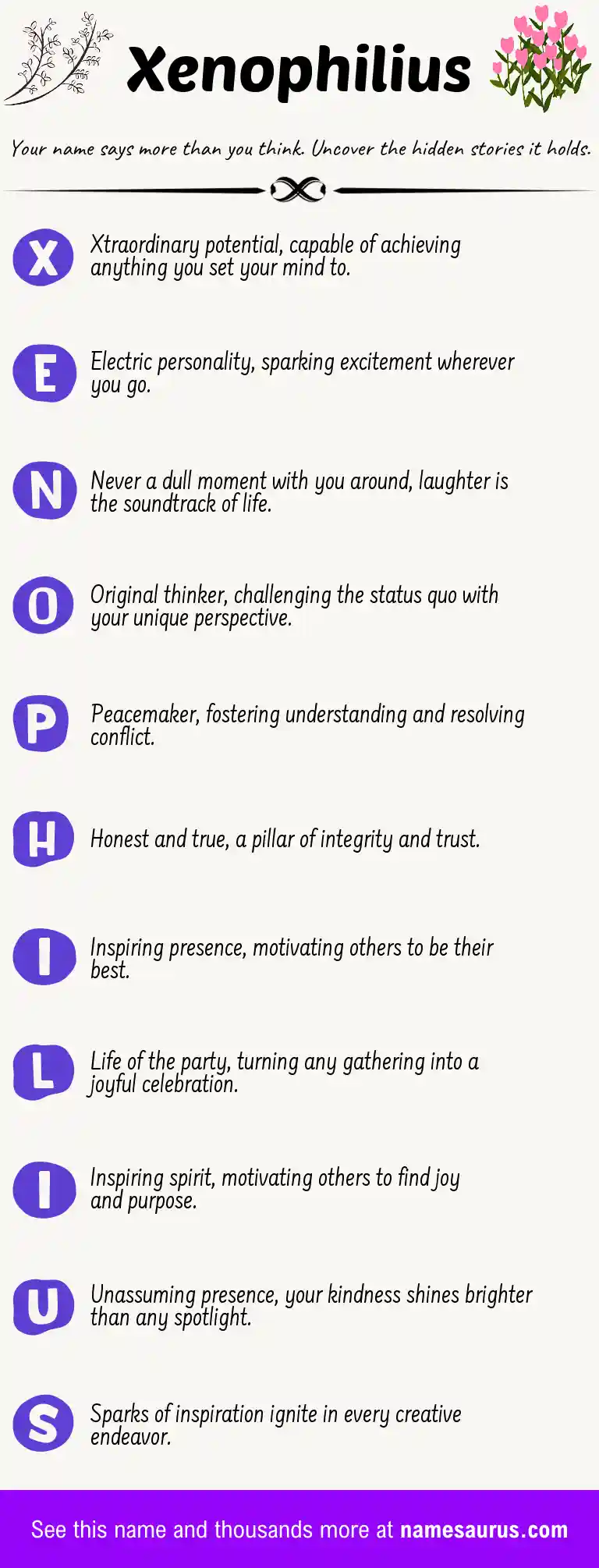 Acrostic poem about Xenophilius.