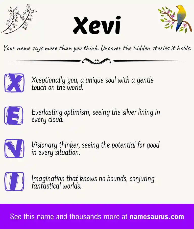Acrostic poem about Xevi.