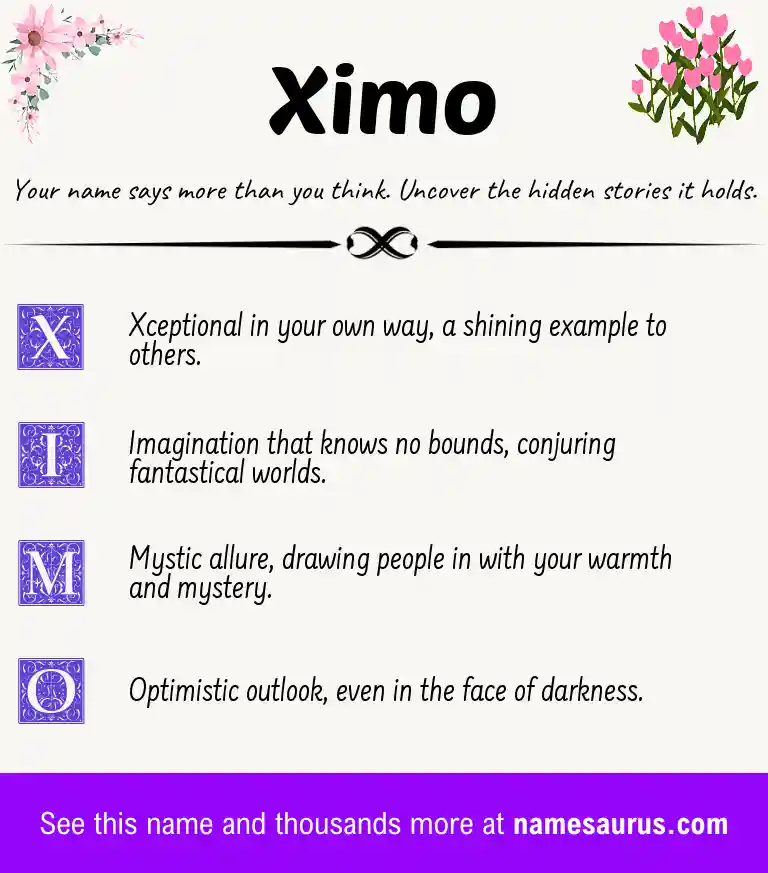 Acrostic poem about Ximo.