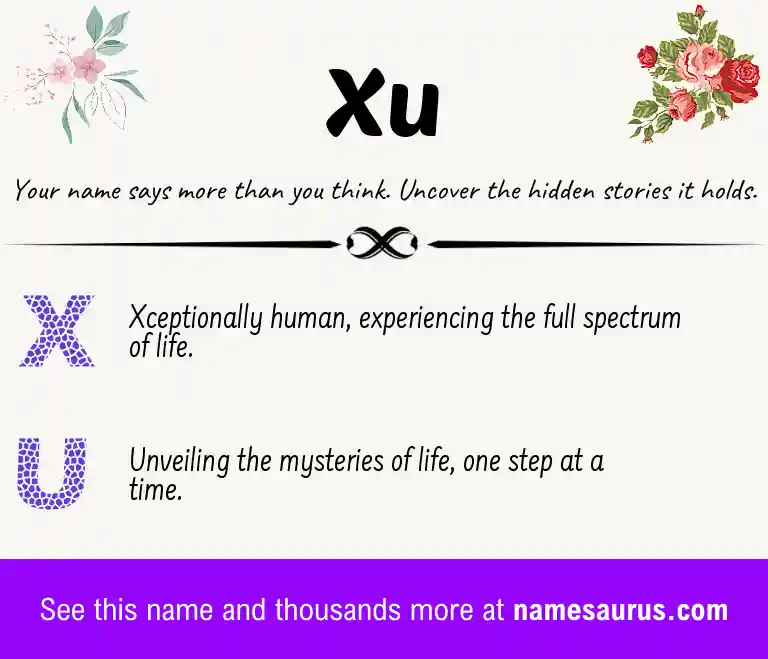 Acrostic poem about Xu.