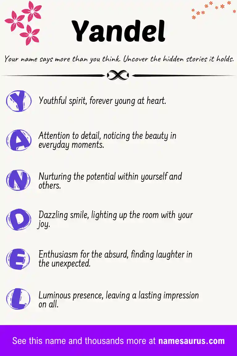 Acrostic poem about Yandel.