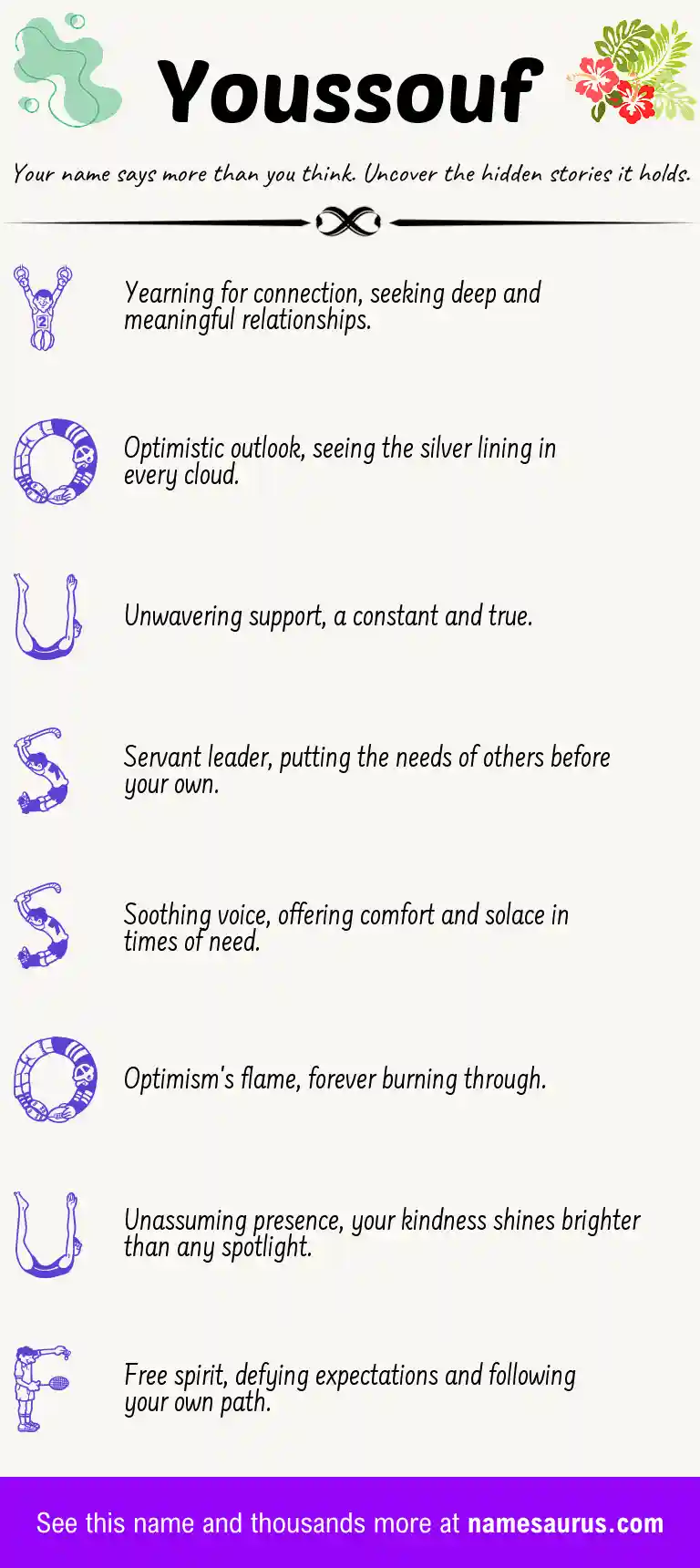 Acrostic poem about Youssouf.