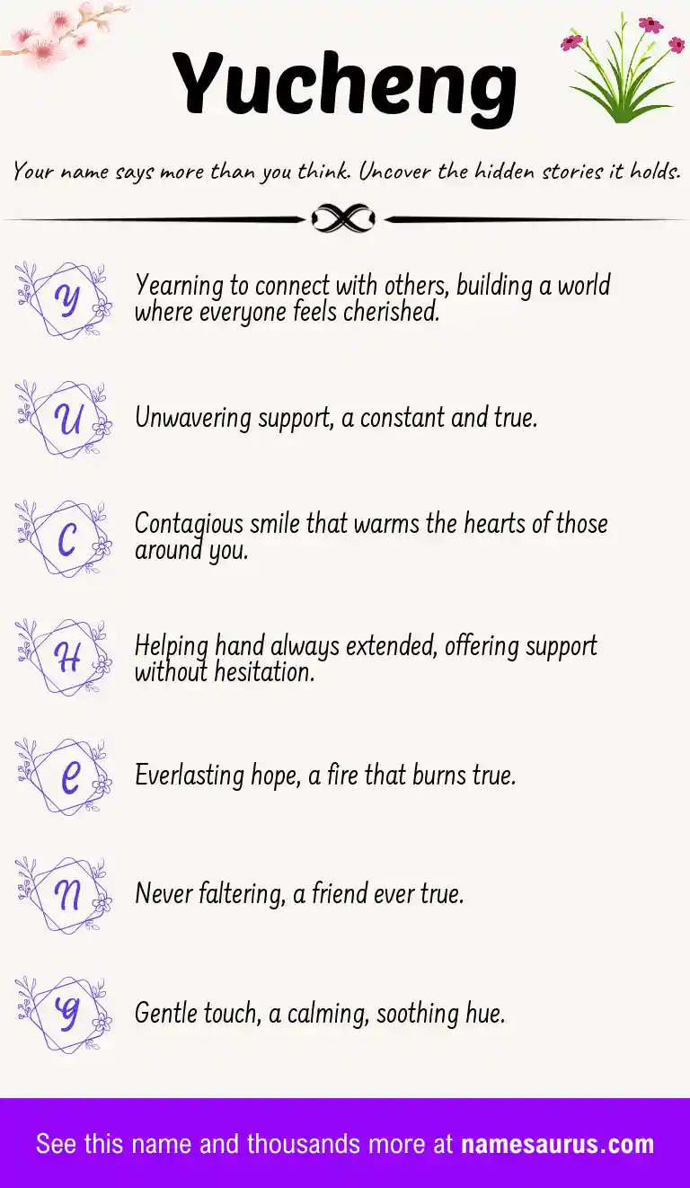 Acrostic poem about Yucheng.