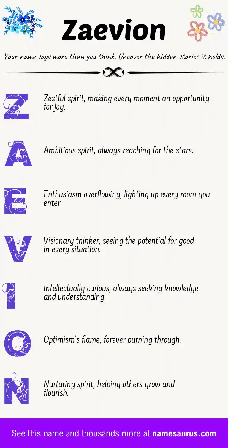Acrostic poem about Zaevion.