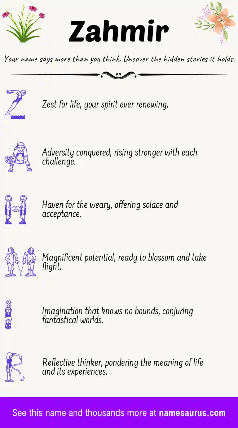 Acrostic poem about Zahmir.