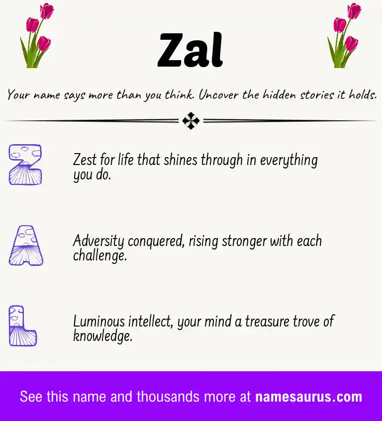 Acrostic poem about Zal.