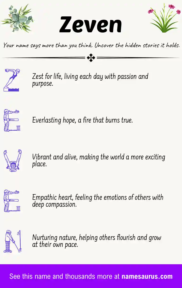 Acrostic poem about Zeven.
