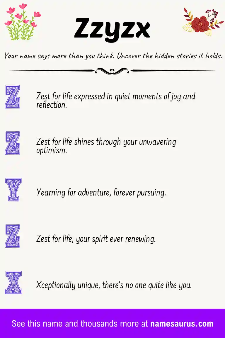 Acrostic poem about Zzyzx.
