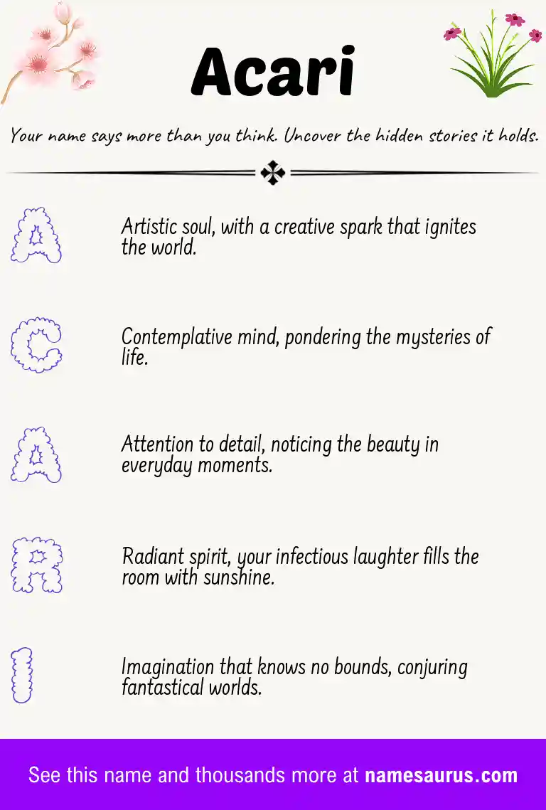 Acrostic poem about Acari.