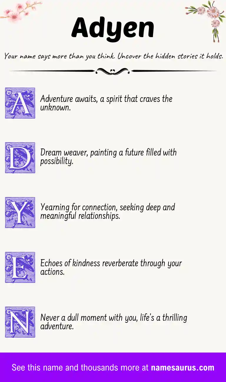 Acrostic poem about Adyen.