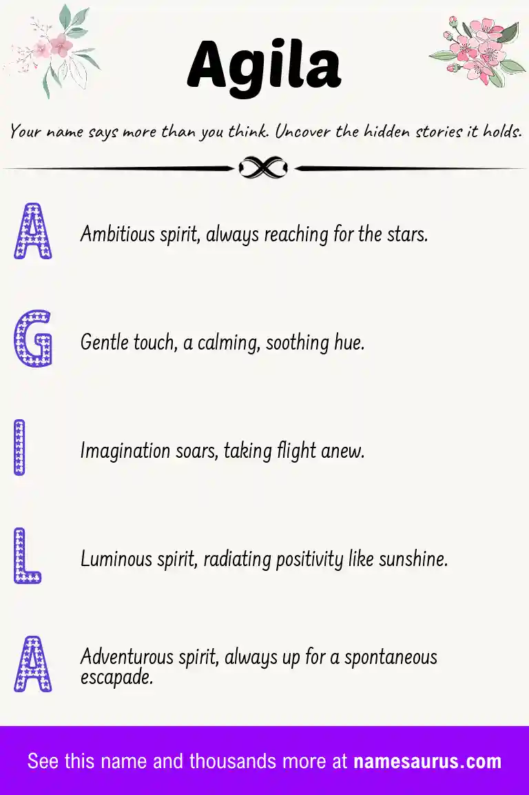 Acrostic poem about Agila.